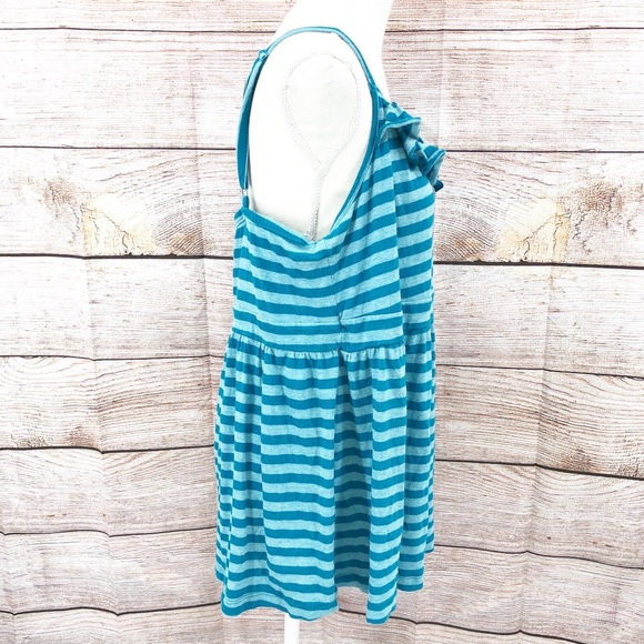 Torrid Teal Striped Flare Tank Top Size 3X - Picture 3 of 10